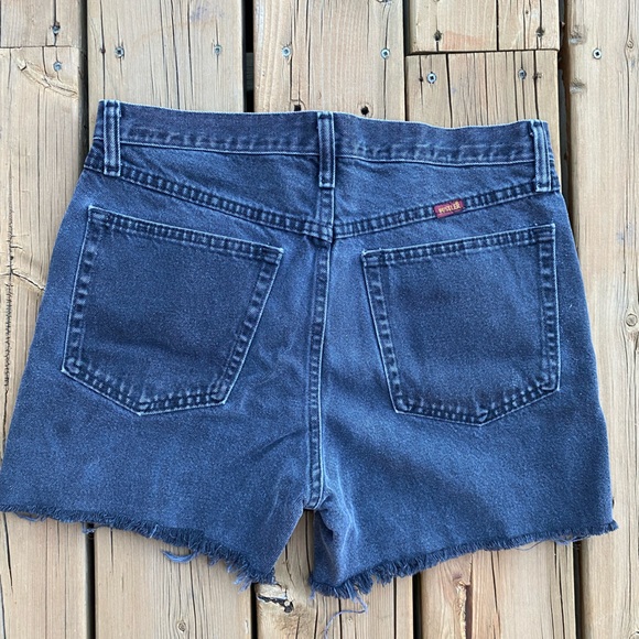 RUSTLER Distressed Black Denim Cutoff Shorts - Picture 2 of 5